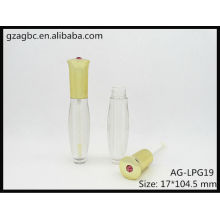 Transparente & leer Sonderform Lip Gloss Tube AG-LPG19, AGPM Kosmetikverpackungen, benutzerdefinierte Farben/Logo